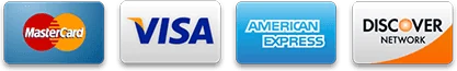 Accepted payment cards